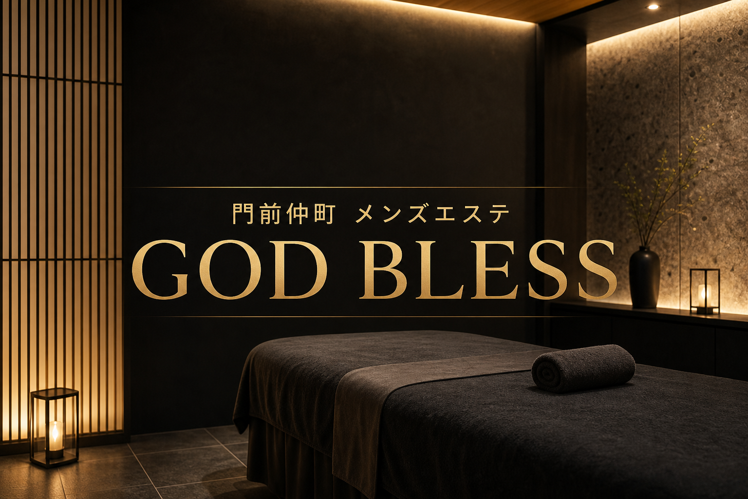 門前仲町のメンズエステGOD BLESSをイメージした上質な施術空間